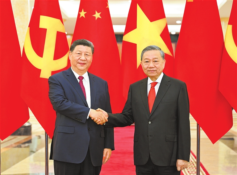习近平同越共中央总书记苏林举行会谈