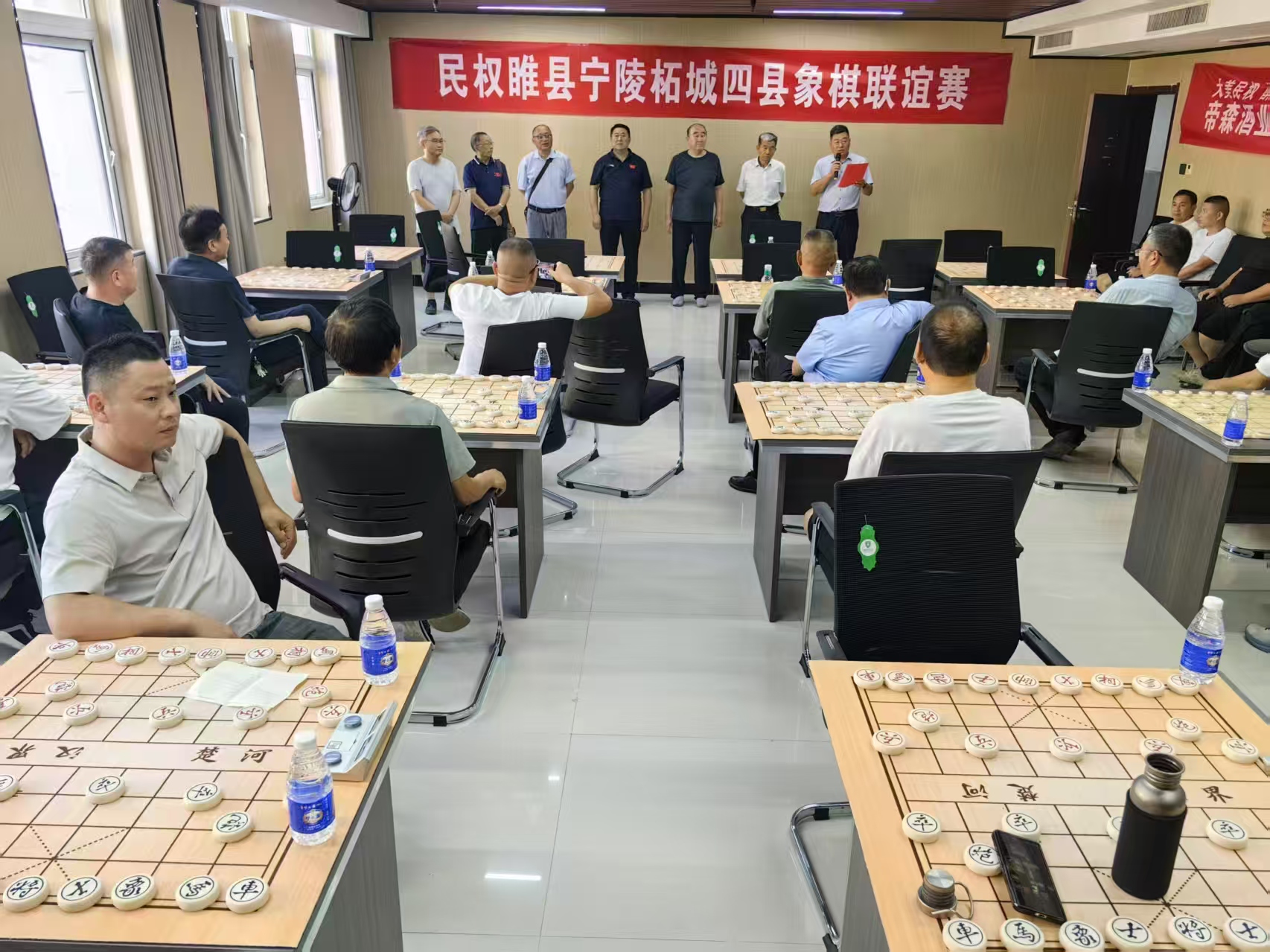 四县象棋联谊赛在民权县老干部学习活动中心举办图片1