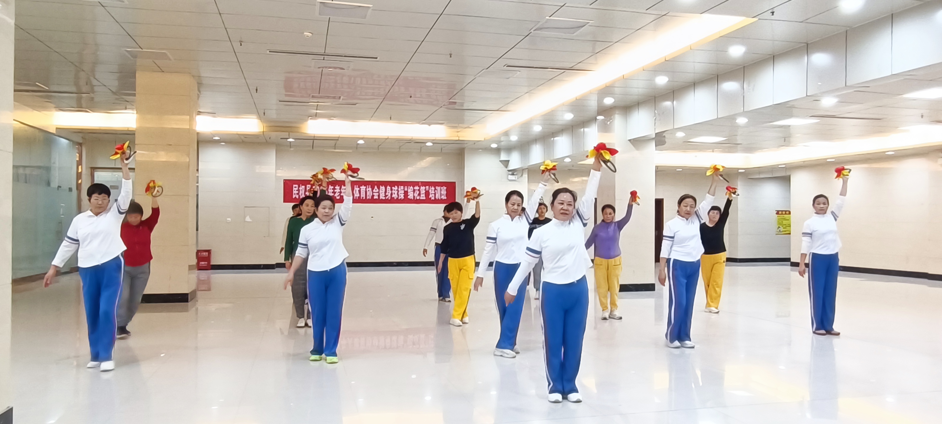 民权县老体协举办健身球操培训班图片1