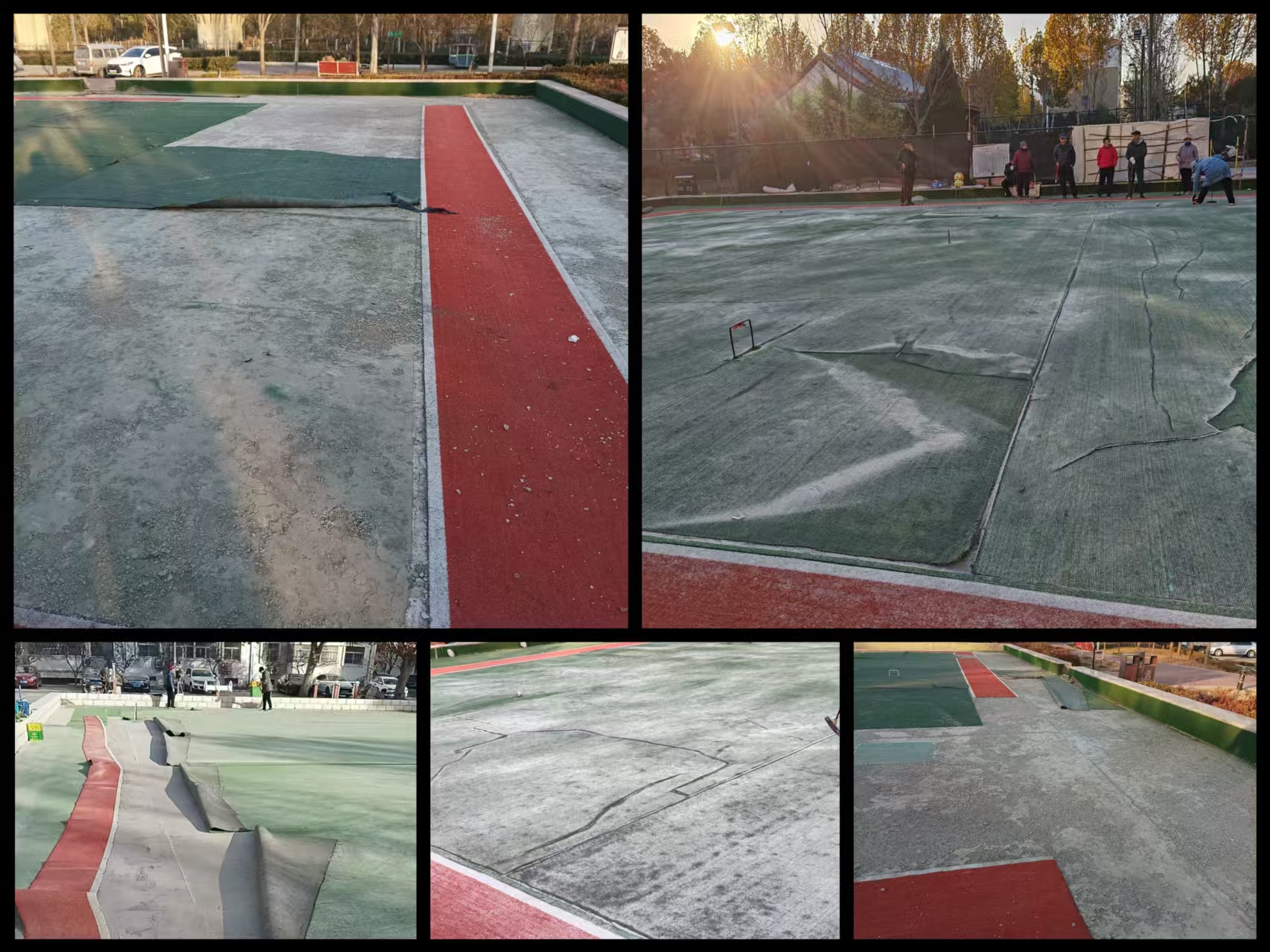 改造前的门球场