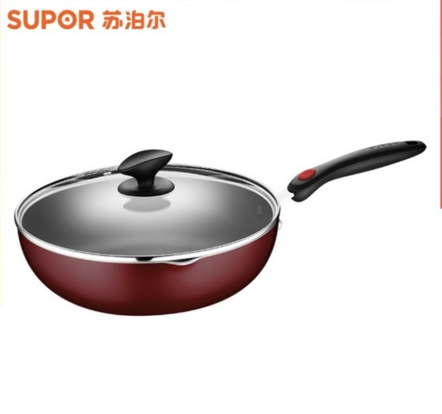 苏泊尔火红点炫彩不粘煎炒锅 VJ28RP 02