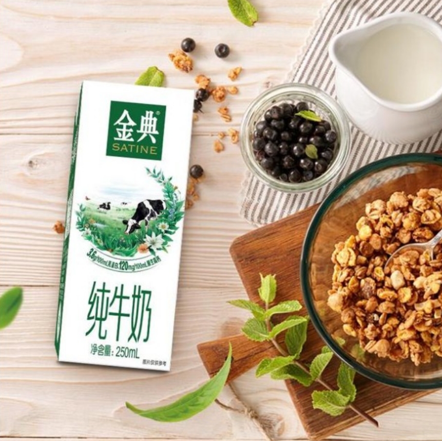 伊利金典纯牛奶250mlx12盒 x2箱