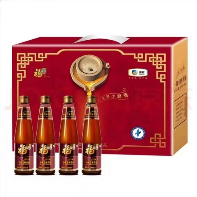 福临门一级小磨香油礼盒250ml*4