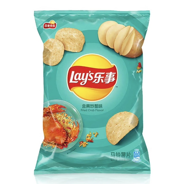 乐事薯片金黄炒蟹味*5