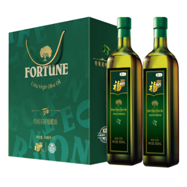 福临门特级初榨橄榄油500ml*2