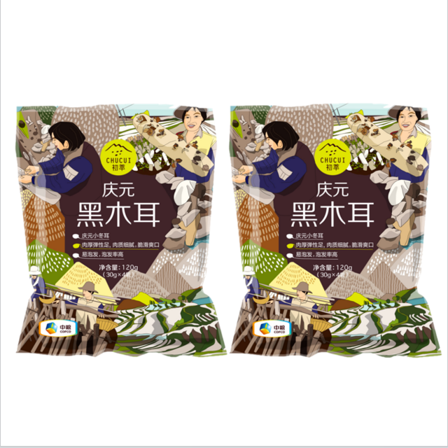 中粮初萃 庆元黑木耳